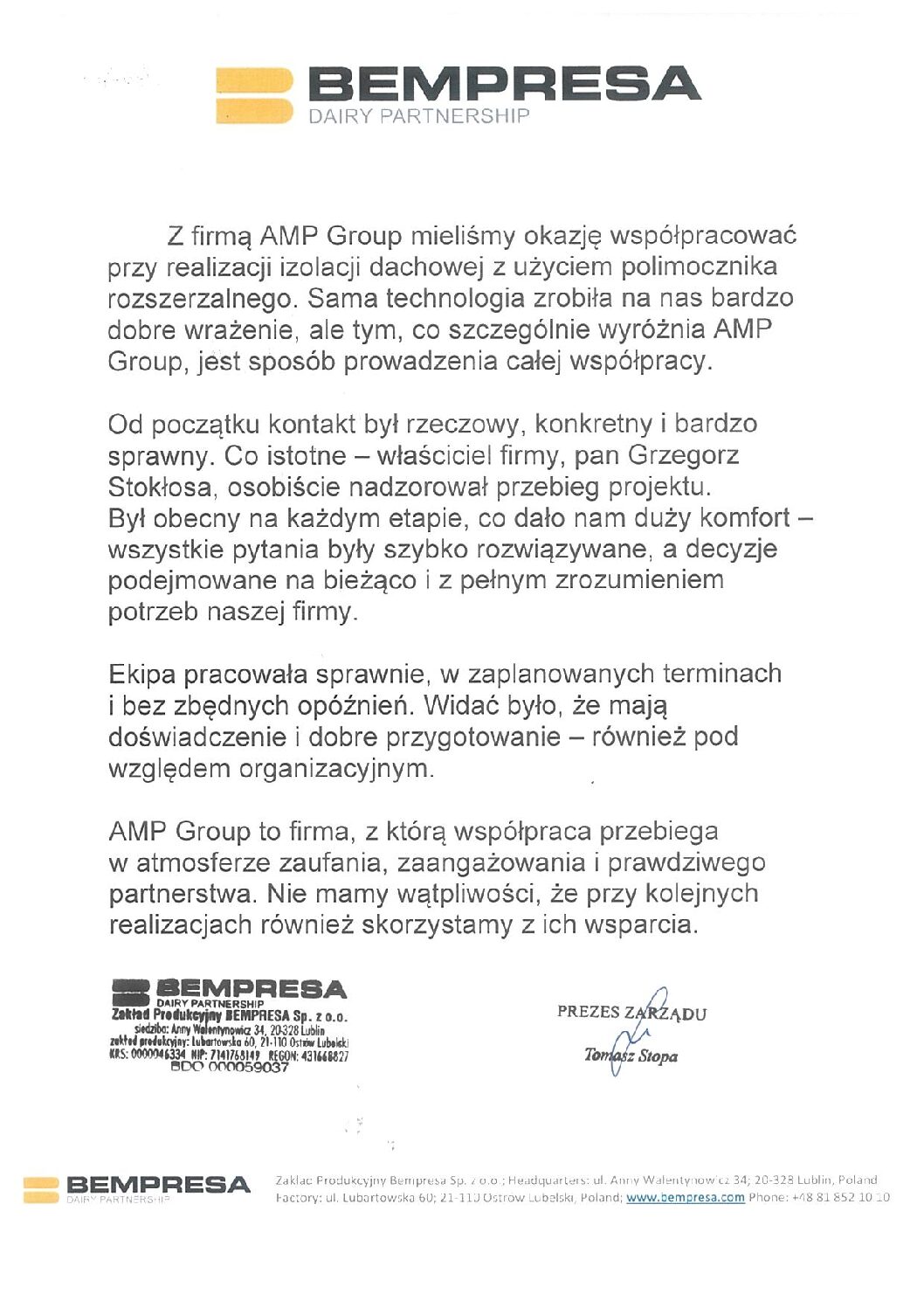 BEMPRESA referencje 2 pdf